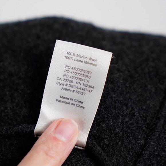 Aritzia Wilfred Brullon Cardigan, Merino Wool, Charcoal Grey, Size XS (generous) - Picture 10 of 11